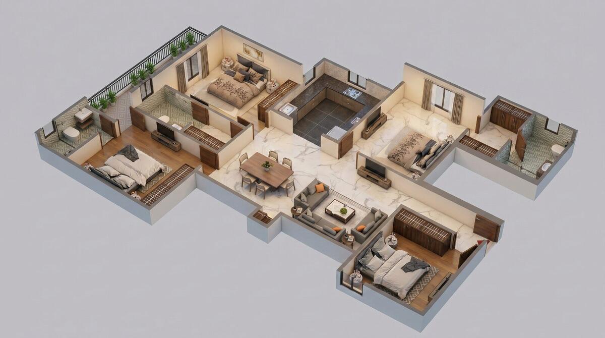 The Kedar Enclave layout plan
